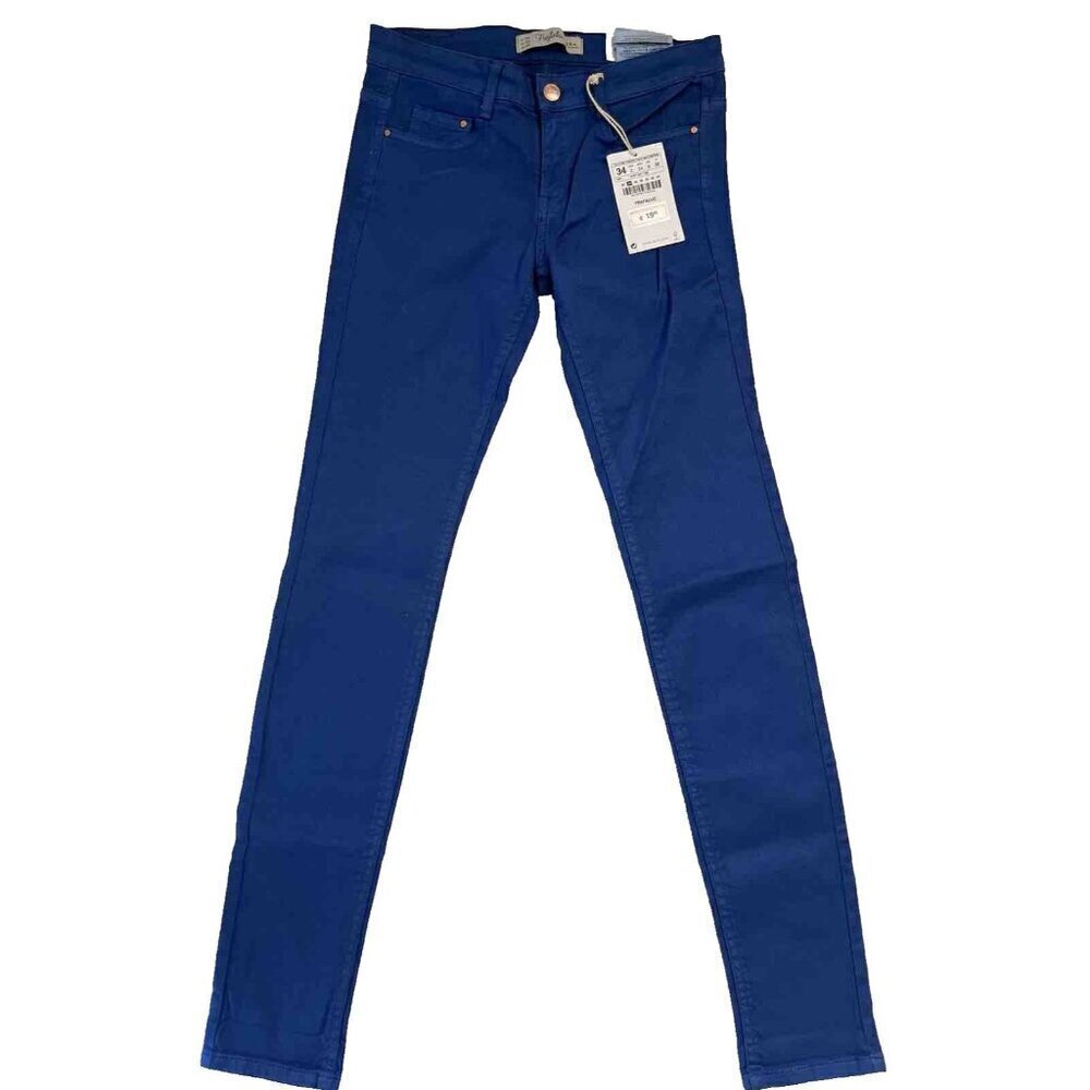 Zara Trafaluc Women's Blue Denim Slim Skinny Jeans Size 2 US - Picture 15 of 15